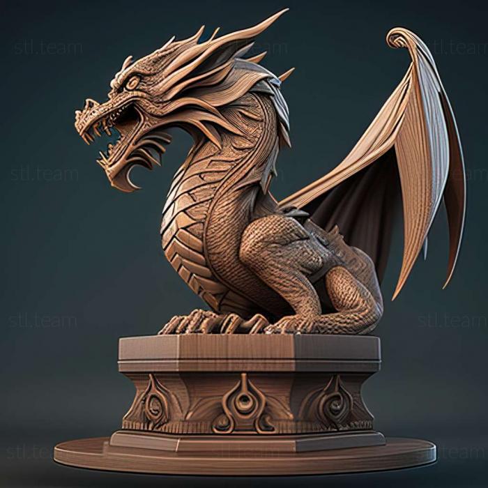 Animals DRAGON ON THE STAND